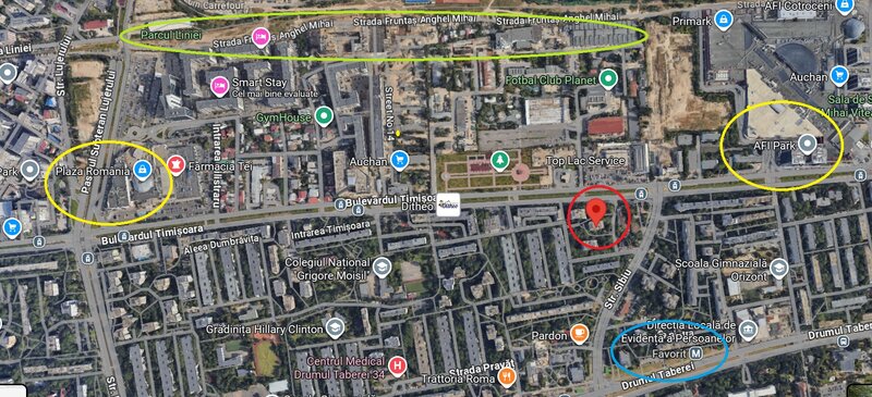 Bdul Timisoara, AFI Cotroceni, Str. Sibiu, bloc special Z2, proprietar.